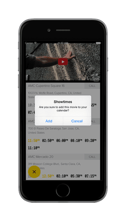 Showtimes iOS and macOS App