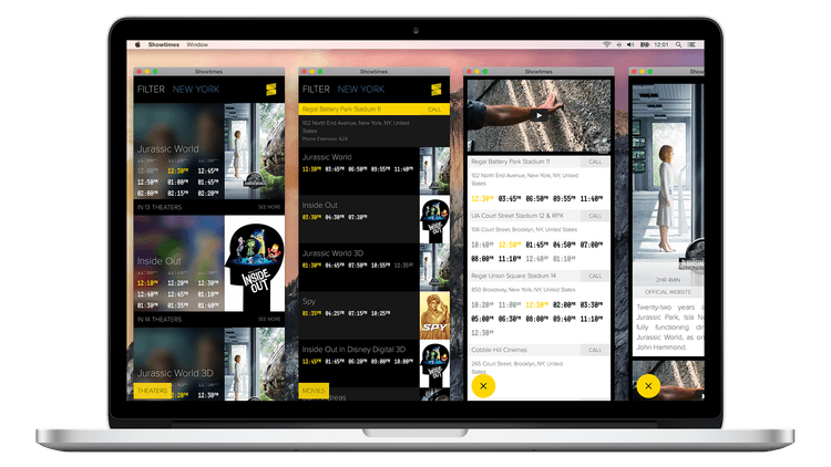 Showtimes iOS and macOS App